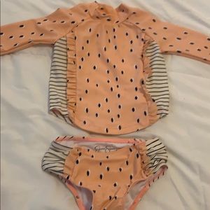 Jessica Simpson Rash Guard swimsuit Toddler Girl
